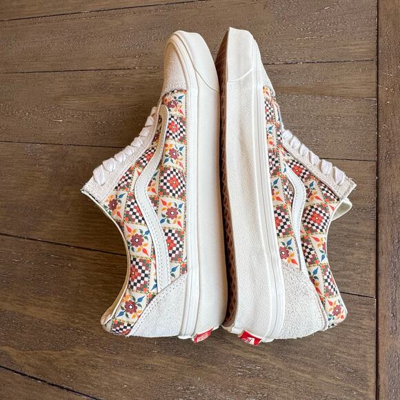 VANS Old Skool 36 DX Anaheim Factory Tile Check Floral Skate Shoes M11/ W 12.5 main image 6